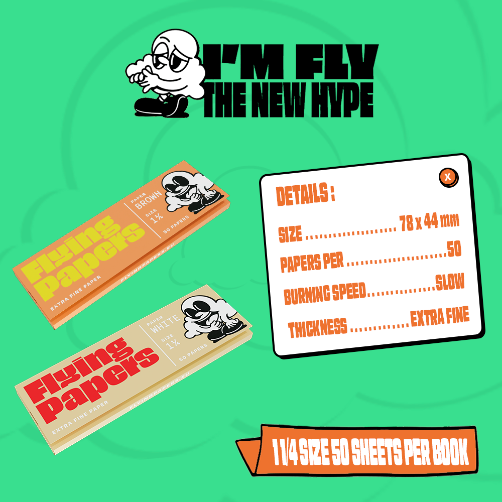Flying Papers 1 1/4 50 Papers Box