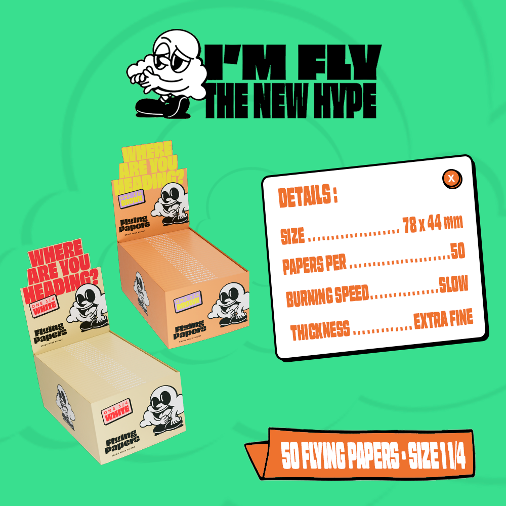 Flying Papers 1 1/4 50 Papers Box