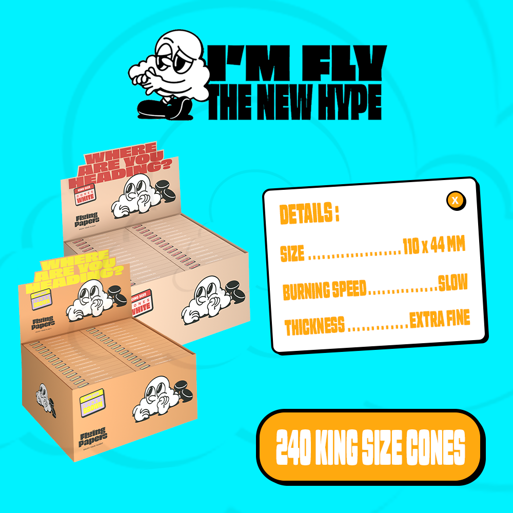 Flying Papers 240 King Size Cones