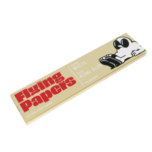 Single booklet of Flying Papers King Size Slim White showing the iconic logo.