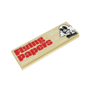 Single booklet of Flying Papers 1 ¼ Slim White rolling papers.